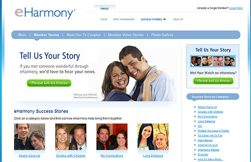 Lots of success stories at eHarmony, read them & see what you can expect