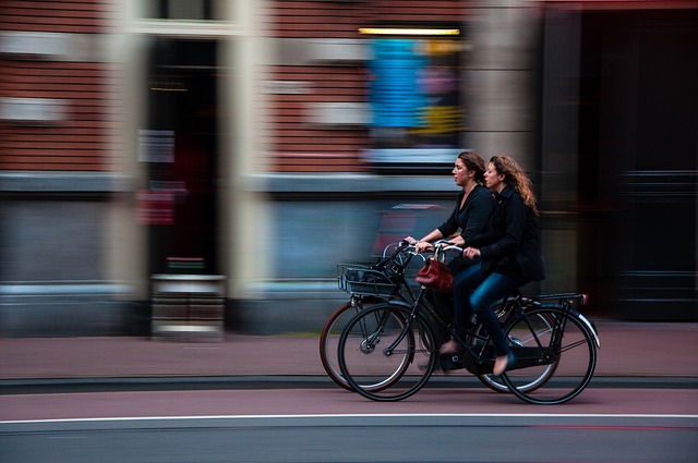 Lesbian Couple happy exploring life after meeting on an online dating site